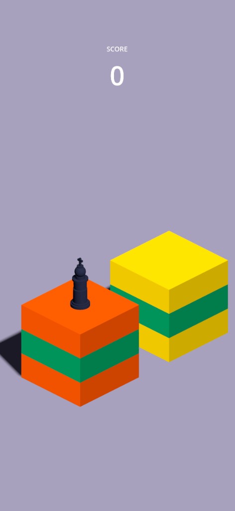 Jumpy Blocks gameplay at score 0
