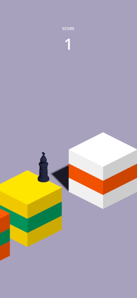Jumpy Blocks gameplay at score 1