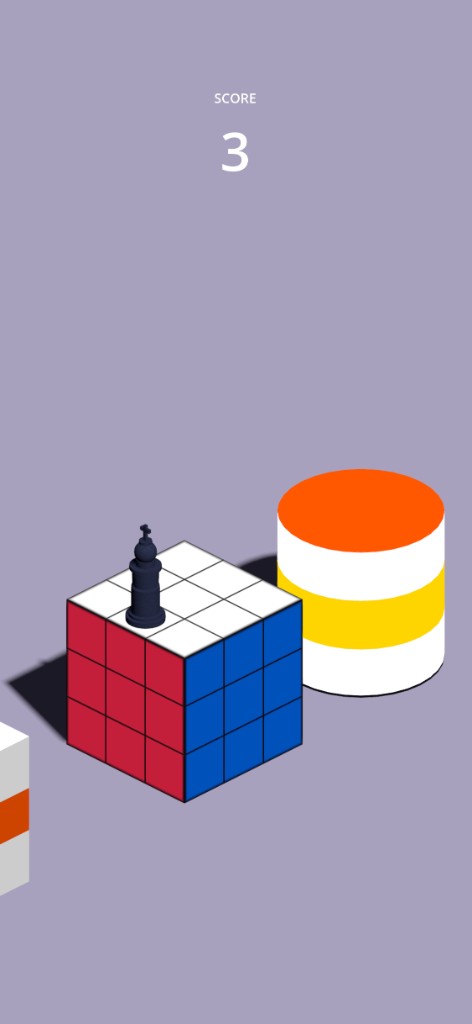Jumpy Blocks gameplay at score 3